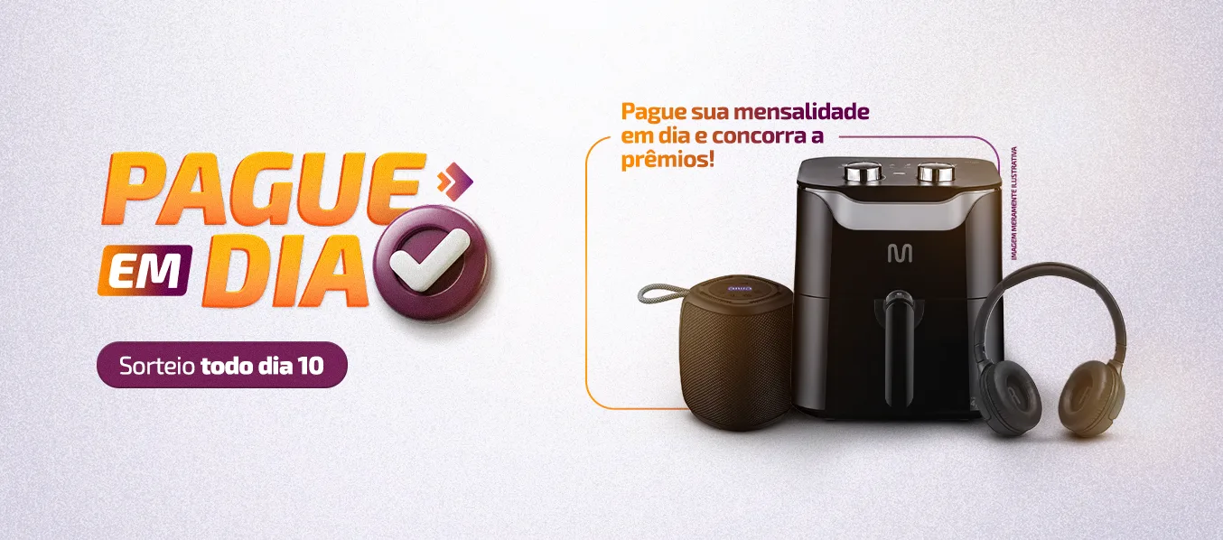Pague em dia e concorra a prêmios
